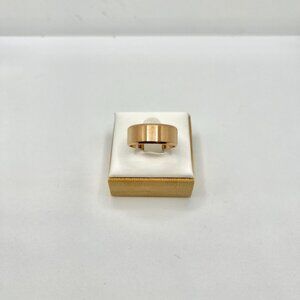 Rose Gold Stainless Steel Ring - size 7